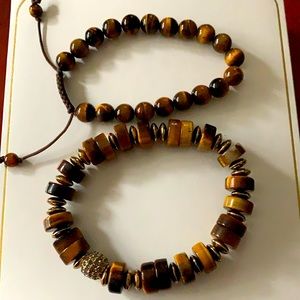Real tiger eye bracelets